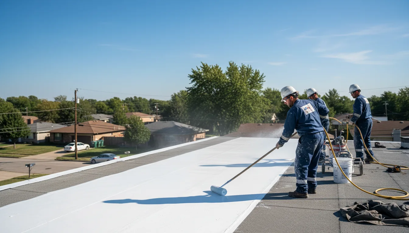 Commercial roof coating in East Meadow, NY near me